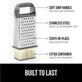 thumbnail image 3 of GORILLA GRIP Cheese Grater, BPA Free Stainless Steel Box Graters, Cheeses and Veggie Shredder, Gray, 3 of 10