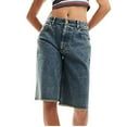 thumbnail image 2 of Womens Jorts Baggy Jeans Jorts Outfits Mid-Low Waisted Denim Y2K Shorts Summer Hot Short Pants Streetwear, 2 of 6