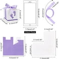 thumbnail image 3 of PH Footprints Candy Box Purple Newborn Baby Shower Paper Boxes Folding Boxes Pink Paper Gift Box with Ribbon Birthday Wedding Party Table Decor Gift Favor 2.4 x 2.4 x 2.4 Inch 30 Sets Purple, 3 of 7