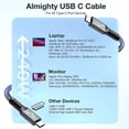 thumbnail image 4 of Kselythan sb 4.0 Data Cable Compatible,240W Charging, USB4 Cable/USB C Display,240w Fast Charging Cable,USB 4.0  Type C Cable, 4 of 9