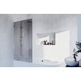thumbnail image 7 of Glass Warehouse GTBF-34-MB Ursa 58-1/4" High X 34" Wide Shower Screen Frameless Tub Door -, 7 of 7
