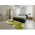 thumbnail image 5 of Ahgly Company Machine Washable Indoor Rectangle Transitional Olive Green Area Rugs, 7' x 9', 5 of 7