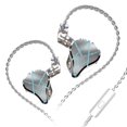 thumbnail image 1 of Auriculares con cable KZ ASX 3.5mm Smartphone 2Pin Auriculares Cable desmontable Auriculares portátiles de metal para caminar Sonido de llamada Auriculares de audio Blanco con micrófono Eigraketly EL005466-02B, 1 of 2