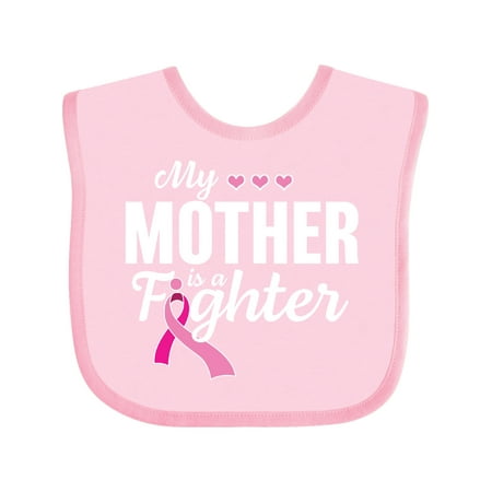 

Inktastic Breast Cancer Awareness My Mother is a Fighter Boys or Girls Baby Bib