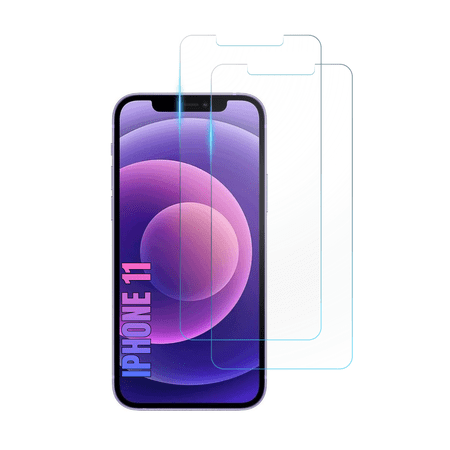 Screen Protector Designed for Apple iPhone 11 Clear Screen Protector 9H Hardness,Bubble Free with Easy Install, Glass Protector For iPhone 11,2 PACK