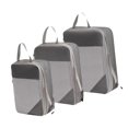 thumbnail image 1 of 3x Bolsas de almacenamiento de compresión, Bolsas de embalaje de viaje, Cubos de embalaje de compresión para Gris, 1 of 9