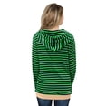 thumbnail image 4 of Vestido con capucha Onlypuff Color Block para mujer, color verde, talla M, 4 of 5