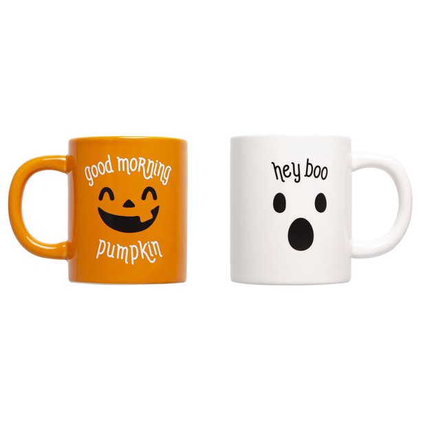 Set de tazas de café Pearhead Halloween Fall Pumpkin Ghost 390 ml