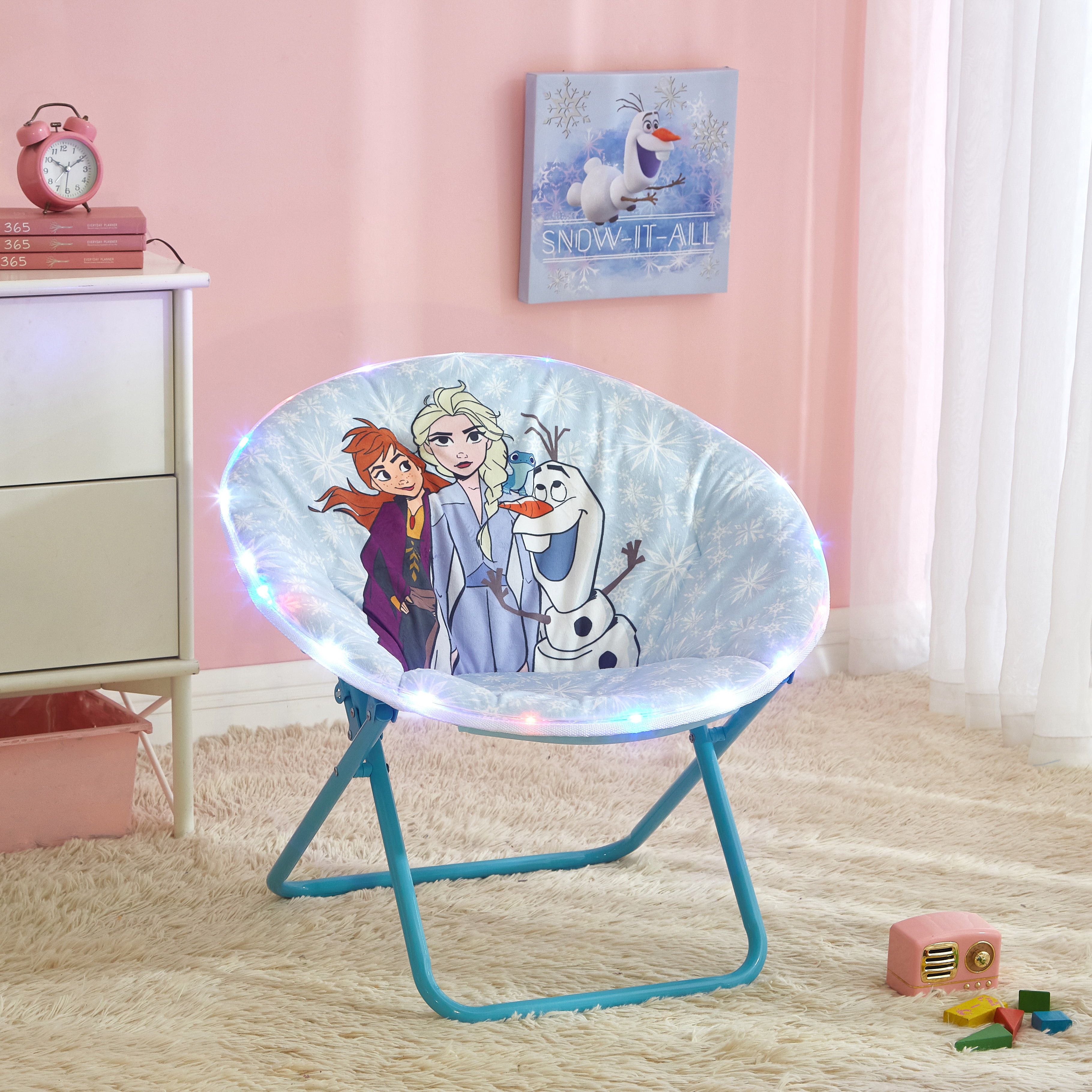 Twin Pack Trolls Childrens Folding Moon Chairs 2 x Chairs