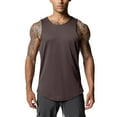 thumbnail image 2 of Chaleco deportivo de color liso y secado rápido para entrenamiento físico y baloncesto para hombre: lavable a máquina, tejido cómodo, idea de regalo clásica., 2 of 4