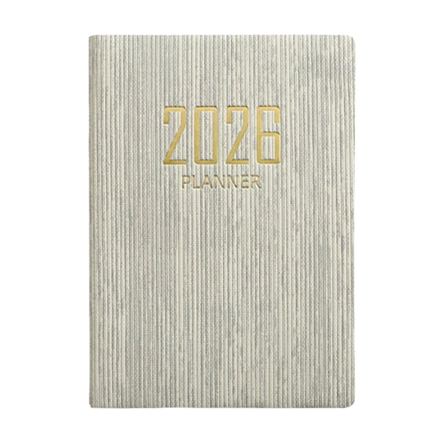 Pocket Notebook Journals, A7 Size Hardcover Journal, Lined Notebook – 1Pc, Daily Plan Notebook with Travel Diary Function, College Ruled Notepad for Writing Office Home Supplies, 3 x 4.1 Inch(Beige)