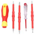 thumbnail image 4 of Screwdriver Set Magnetic Head Insulated Slot Cross Special Shaped Electrician Repair Tools, 4 of 14