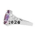 thumbnail image 3 of JackAni 10k Gold Simulated Alexandrite June Birthstone 2026 Class Graduation Ring - Size 8.75, 3 of 5