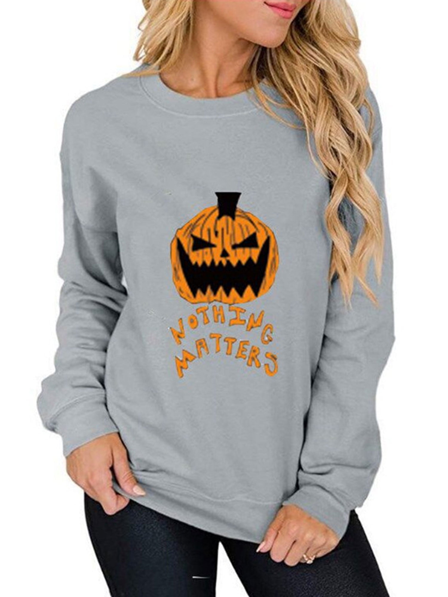 pumpkin crew neck