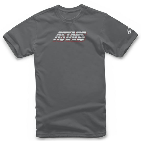 Alpinestars Lanes Mens Short Sleeve T-Shirt Charcoal Gray LG
