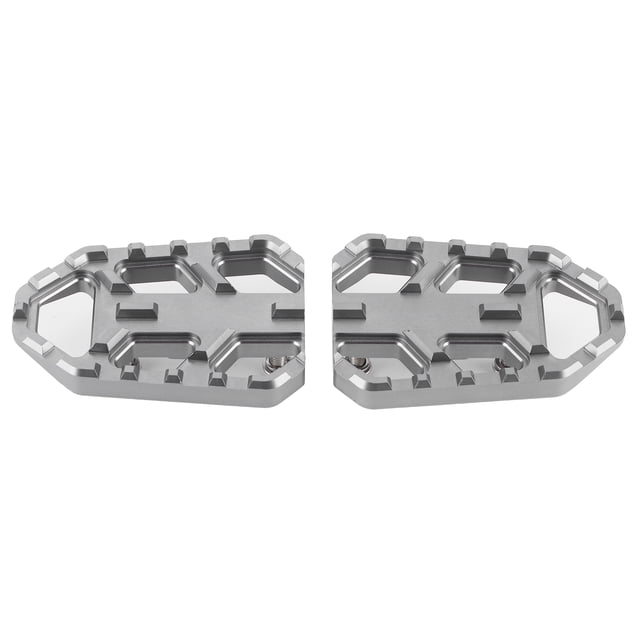 Pedales de aleación de aluminio CNC con reposapiés ancho para motocicleta aptos para Suzuki DL650 DL1000 VSTROM 650XT/1000XT (titanio)