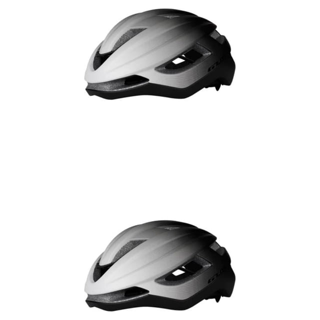 Casco de bicicleta Advancent Protector de cabeza profesional Blanco-gris-negro 2piezas