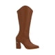 thumbnail image 2 of Platonia | Bota Larga Slim De Tacón Milan Cabra Piel Sintético Camel Para Mujer, 2 of 5