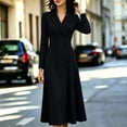 thumbnail image 6 of Gytharion Women's Double Breasted Blazer Dresses Lapel Collar A-Line Dresses Long Sleeve Classic Stylish Midi Dresses for Special Occasions, 6 of 6