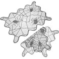 thumbnail image 3 of 2PCS Halloween Placemat Spider Web Heat Resistant Drink Coasters Cup Mat Drink Coasters Halloween Table Decorations for Home Counters Kitchen Dining Rooms, 3 of 8