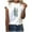 Dark Blue, variant on Fashion Women Short Sleeve T-Shirt Feather Print Casual Top Comfortable Blouse