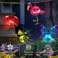 thumbnail image 4 of Lemohome Butterfly Flamingo Beetle Hummingbird Solar Outdoor Hanging Lantern Creative, 4 of 7