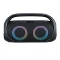 thumbnail image 3 of onn. Bluetooth Portable FM Boombox with Multicolour LED Lighting, 3 of 8