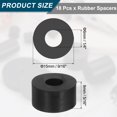 thumbnail image 2 of 18Pack Thick Rubber Spacer, 9/16 Inch OD x 1/4 Inch ID x 5/16 Inch Thickness, 2 of 6