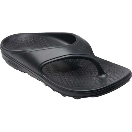 

Men s Spenco Fusion 2 Thong Sandal Black Rubber 14 M