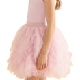 thumbnail image 4 of RUTAYY Children Girls Skirt Solid Color Tiered Ruffle Cute Short Party Tutu Skirt Casual Soft Comfortable Chic Holiday Dresses, 4 of 6