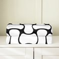 thumbnail image 3 of Erosebridal Modern Abstract Patchwork Flannel Blanket 90x90, Abstract White Black Sherpa Throw, 3 of 7