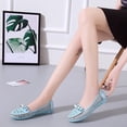 thumbnail image 5 of AUDeals Women's Ballet Flats Rhinestone Lace Slip On Mary Jane Dress Shoes for Wedding Work and Daily Walking, 5 of 8