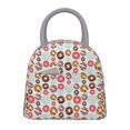 thumbnail image 1 of Balery Colorful Donuts Bolsa de Almuerzo para Mujeres, Caja de Almuerzo, Bolsa de Almuerzo Pequeña Impermeable, Tote de Almuerzo Reutilizable con Gran Capacidad, 1 of 6
