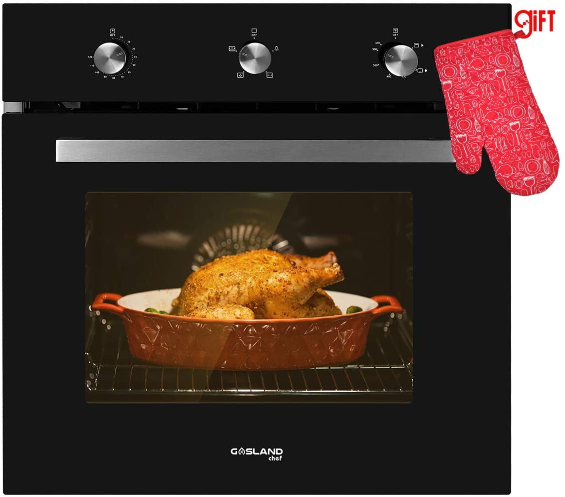 Single Wall Oven, GASLAND Chef GS606MB 24" Built-in 6 Cooking Function