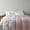 Pink Floral, variant on Twin/Twin XL Size Comforter Sets, Ultra-Soft Lightweight Microfiber Reversible 2-Piece Bedding, Blue Denim/Beige Stripes, Striped