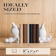 thumbnail image 6 of Hippo Bookends, Heavy Resin Animal Book Holders, Creative Yoga Hippo Statue — Resin Handstand Animal Figurine for Bookshelves, Desks, Offices, and Home Decor, 6 of 6