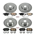 thumbnail image 3 of PowerStop Front and Rear Z23 Evolution Sport Carbon-Fiber Ceramic Brake Pad and Drilled & Slotted Rotor Kit Fits: VOLKSWAGEN Select Models K2757, 3 of 10