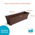 thumbnail image 2 of Jardinera Tipo Rattan Plástico Rectangular Maceta Jardín Exterior Interior, 2 of 10