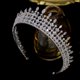 thumbnail image 3 of ASNORA-Tiara de cristal de circonita cúbica para mujer, corona nupcial, accesorios para el cabello de boda, diadema larga para fiesta, joyería CZ, 3 of 6