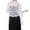 White, variant on DFEK Elegant Women's Evening Shawl with Sparkling Sequins Moon Design for Formal Dress and Occasions White One Size