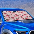 thumbnail image 2 of Yuyamidu Strawberry Car Window Shade Daisy Windshield Sun Shade for SUV Big Sedan Pink Sunshade for Car Windshield Automotive Accessories, 2 of 7