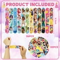 thumbnail image 2 of 86Pcs Princess Party Favors, Princess Theme Slap Bracelets and Stickers for Kids Birthday Party Supplies Baby Shower Decorations, 2 of 7