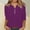 Purple, variant on TODOZO Summer Tops for Women 2025 Button Down Shirts 3/4 Sleeve Henley Vneck Trendy Tops Spring Dressy Casual Shirt Clothes Summer Tops for Women 2025 Women Blouses Army Green L