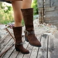 thumbnail image 7 of Fashion Suede Mid Calf Boots With Decorative Buckle For Women Comfortable Everyday Booties Ideal For Fall And Winter Wear, 7 of 7