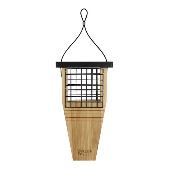 Nature's Way Cedar Suet Tail Prop Bird Feeder Black/Natural - Walmart.com