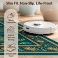 thumbnail image 6 of Design&I 5'x7' Ultra Soft Area Rug, Camper Interlocking Teal Border Bathroom Accessories Turquoise None Fluffy Washable Non Shedding for Bedroom Living Room Home Office, 6 of 7