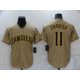 thumbnail image 1 of Nueva Camiseta De Béisbol Cardigan Padres Baseball #11 Darwish Summer Sportswear Khaki-Xxl(52), 1 of 2
