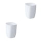 thumbnail image 1 of Toystoory Cubo de basura de 10L para baño, cubo de basura portátil, papelera de plástico, papelera, cubos de basura, cubo de basura Blanco 2Conjunto, 1 of 6
