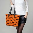 thumbnail image 6 of Cute Bat Woman Leather Handbags Large Tote Bag Fashion Portable Handbags With Zipper, 6 of 7