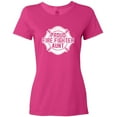 thumbnail image 3 of Inktastic Proud Firefighter Aunt WHT Women's T-Shirt, 3 of 5
